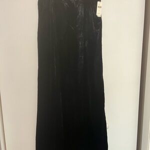 Anthropologie Black Velvet Pants